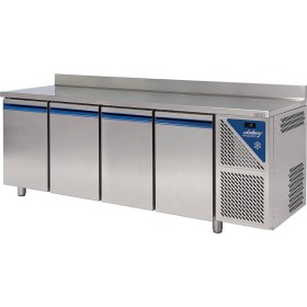 DALMEC - Table réfrigérée positive 0/+10°C - 816 L - 4 portes pleines - P. 800 - 600 x 400 - Avec dosseret