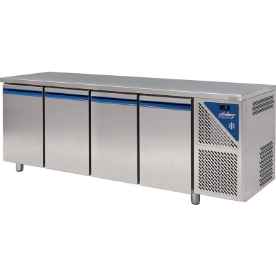 DALMEC - Table réfrigérée positive 0/+10°C - 816 L - 4 portes pleines - Prof. 800 - 600 x 400