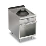 BARON - Wok 1 feu gaz sur placard ouvert - Gamme QUEEN 700 - 14 kW