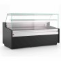 DIAMOND - Fin de série - Comptoir vitrine ventilé avec réserve largeur 1055 mm - Noir