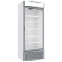 DIAMOND - Vitrine ventilée positive 715 litres BLANCHE avec caisson lumineux