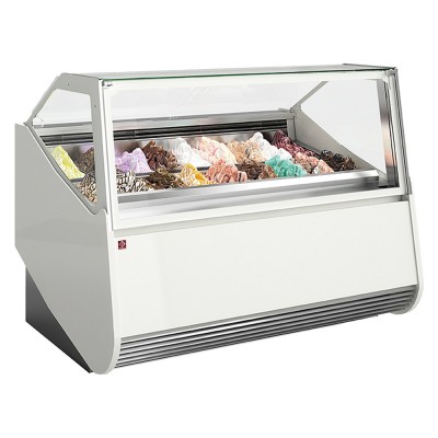 DIAMOND - Comptoir à crème glacée MONTREAL 18 bacs inox (360x165)