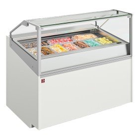 DIAMOND - Comptoir à crème glacée 10 bacs inox (360x165)