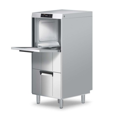 SMEG - Lave-vaisselle frontal rehaussé Pura 500 x 500 mm pompe de vidange