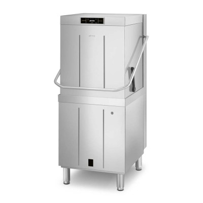 SMEG - Lave-vaisselle à capot Pura 500 x 500 mm commandes électroniques récupération vapeur
