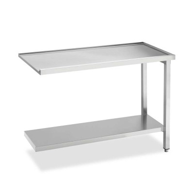 SMEG - Table de sortie lisse avec étagère basse utilisable des 2 côtés L. 1200 mm