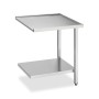 SMEG - Table de sortie frontale pour lave-vaisselle à capot 600 x 500 mm (installation en angle)