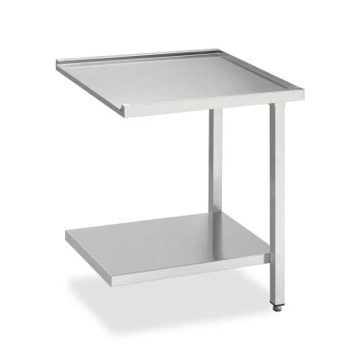 SMEG - Table de sortie frontale pour lave-vaisselle à capot 600 x 500 mm (installation en angle)