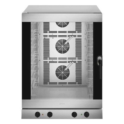 SMEG - Four à convection 10 niveaux 600 x 400 mm électromécanique ferrage à gauche