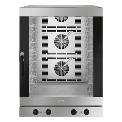 SMEG - Four à convection 10 niveaux 600 x 400 mm électromécanique ferrage à droite