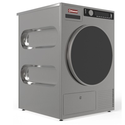 DIAMOND - Sèche-linge Inox-Titanuim, avec décharge 8 Kg