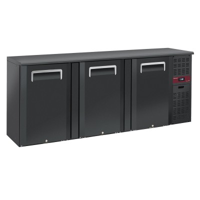 DIAMOND - Refroidisseur de bouteilles 3 portes, 500 litres, pieds réglables 
