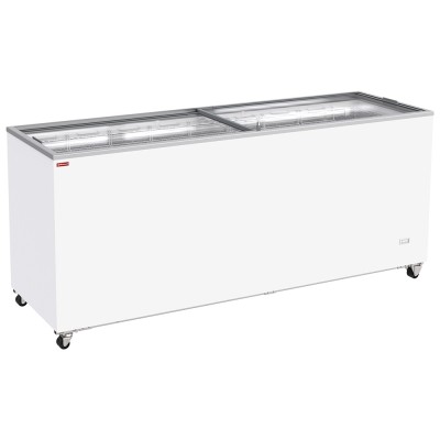 DIAMOND - Conservateur bahut, 672 litres, couvercles coulissants sur roulettes