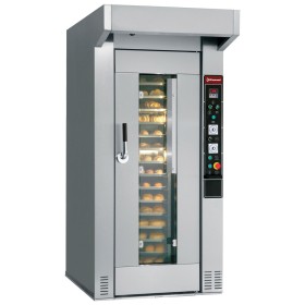 DIAMOND - Four électrique pour boulangerie et pâtisserie, rotatif, 15 ou 18 Niv.(450x650 mm ou 500x700 mm)