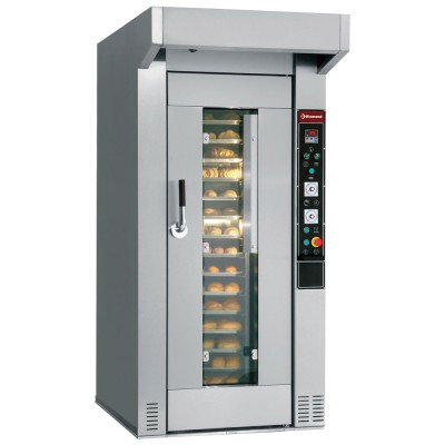 DIAMOND - Four pour boulangerie et pâtisserie, rotatif, 15 ou 18 Niv.(450x650 mm ou 500x700 mm), L 1120 mm