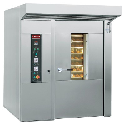 DIAMOND - Four gaz pour boulangerie et pâtisserie, rotatif, 15 ou 18 Niv.(600x800 mm), L. 1840 mm