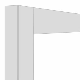 DIAMOND - Déco vitrine 530 L Blanc mat