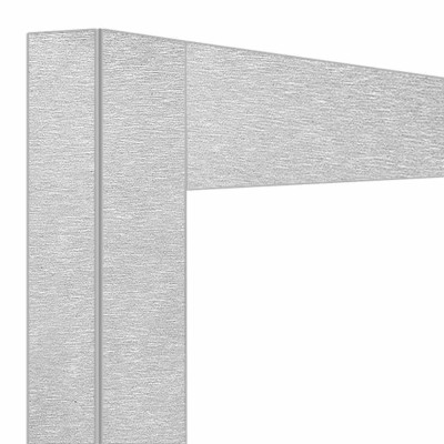 DIAMOND - Déco jonction 2x 530 L Acier satiné