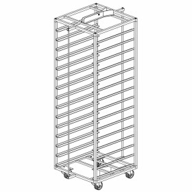 DIAMOND - Chariot inox pour four rotatif .../5E-L & ...5G-F