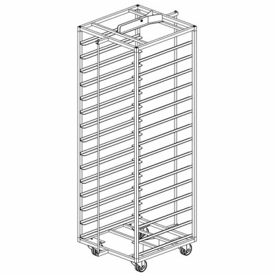 DIAMOND - Chariot inox pour four rotatif .../5E-L & ...5G-F