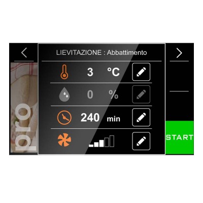 DIAMOND - Cellule de congélation rapide TOUCH SCREEN 10 x GN 1/1 ou 600x400 (40-25 Kg) ferrage à droite