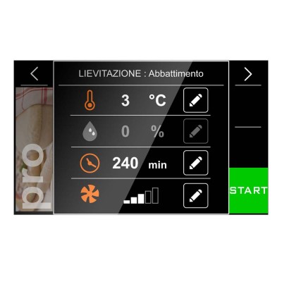 DIAMOND - Table de congélation rapide TOUCH SCREEN 6 x GN1/1 (20-12 Kg)