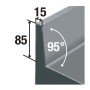 DIAMOND - Table de congélation rapide murale TOUCH SCREEN 6 x GN1/1 (20-12 Kg)