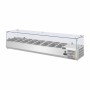 POLAR - Saladette réfrigérée capacité 8 GN 1/4 parois en verre