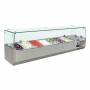 POLAR - Saladette réfrigérée capacité 7 GN 1/4 parois en verre