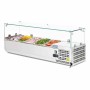POLAR - Saladette réfrigérée capacité 5 GN 1/4, parois en verre