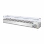 POLAR - Saladette réfrigérée capacité 10 GN 1/4 parois en verre
