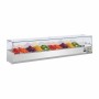 POLAR - Saladette réfrigérée capacité 10 GN 1/4 parois en verre