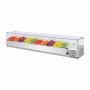 POLAR - Saladette réfrigérée capacité 10 GN 1/4 parois en verre