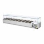 POLAR - Saladette réfrigérée capacité 9 GN 1/3 parois en verre
