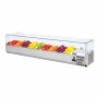 POLAR - Saladette réfrigérée capacité 9 GN 1/3 parois en verre