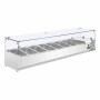 POLAR - Saladette réfrigérée capacité 8 GN 1/3 parois en verre