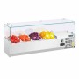 POLAR - Saladette réfrigérée capacité 3 GN 1/3 & 1 GN 1/2 parois en verre
