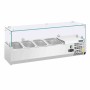 POLAR - Saladette réfrigérée capacité 3 GN 1/3 & 1 GN 1/2 parois en verre