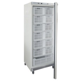 FURNOTEL - Déclassé - Armoire négative blanche avec paniers 520 L porte pleine