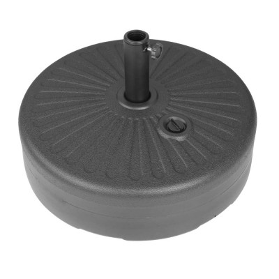 BOLERO - Pied de parasol en plastique noir 40 L