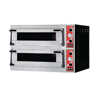 GASTRO M - Four à pizza Rome 2 avec 2 chambres 4 pizzas Ø 35 cm