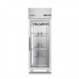 COLDLINE - Déclassé - Armoire réfrigérée négative MASTER - Groupe logé - 1 porte vitrée - 600 L