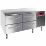 DIAMOND - Déclassé - Soubassement réfrigéré 4 demi-tiroirs GN 1/1
