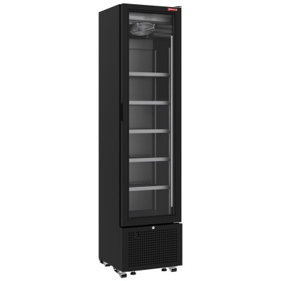 DIAMOND - Déclassé - Vitrine ventilée positive 221 litres NOIRE