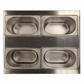 SOFRACA - 4 bacs GN 1/9 P. 100 mm pour bain-marie PICCOLO