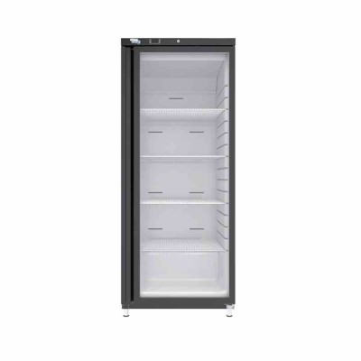 SOFRACOLD - Armoire réfrigérée positive - Finition noire - Porte vitrée - 400 L 