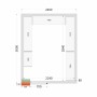 TEFCOLD - Kit rayonnage pour chambre froide CRPF2430