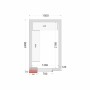 TEFCOLD - Kit rayonnage pour chambre froide CRNF1524
