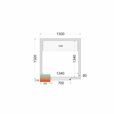 TEFCOLD - Kit rayonnage pour chambre froide CRPF1515