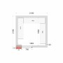 TEFCOLD - Kit rayonnage pour chambre froide CRNF2121